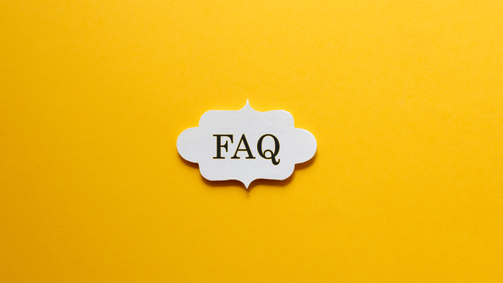 吹き出しに書かれたfaqの文字